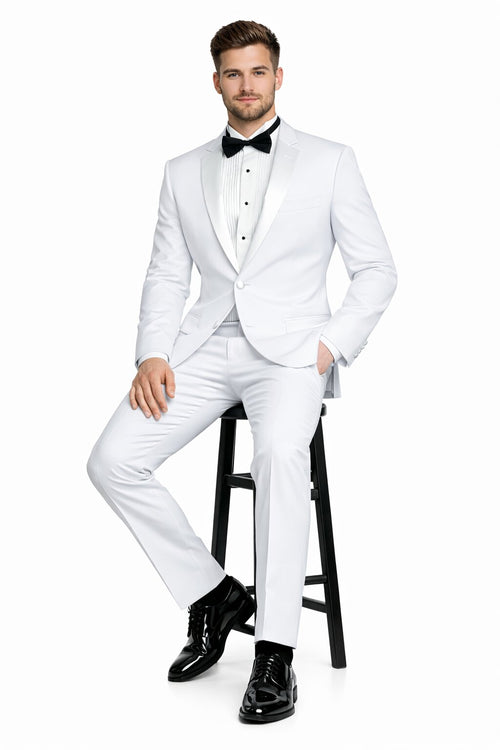 White Prom Suit - White Prom Tuxedo  - White Suit