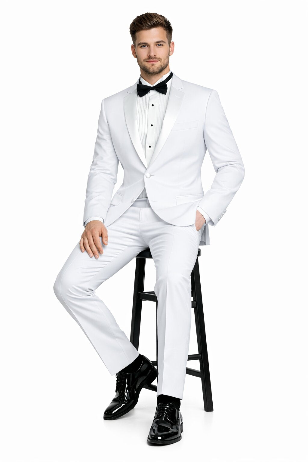 White Prom Suit - White Prom Tuxedo  - White Suit