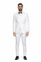 Suits For Easter - Mens Easter Suit - Mens 2 Button Vested Skinny Wool Suit in White