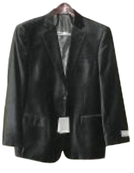 Wholesale Mens Jackets - Wholesale Blazer - Black Soft Velvet Coat Blazer