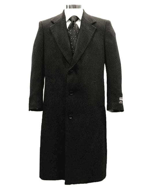 Men Trench Wool coat Black Color Mens Overcoats