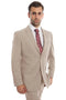 Mens Zegarie Brand Men's Designer Two Button Modern Fit Wool Suit in Tan