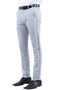 Mens Zegarie Brand Men's Modern Fit Flat Front Tuxedo Separates Pants in Light Grey