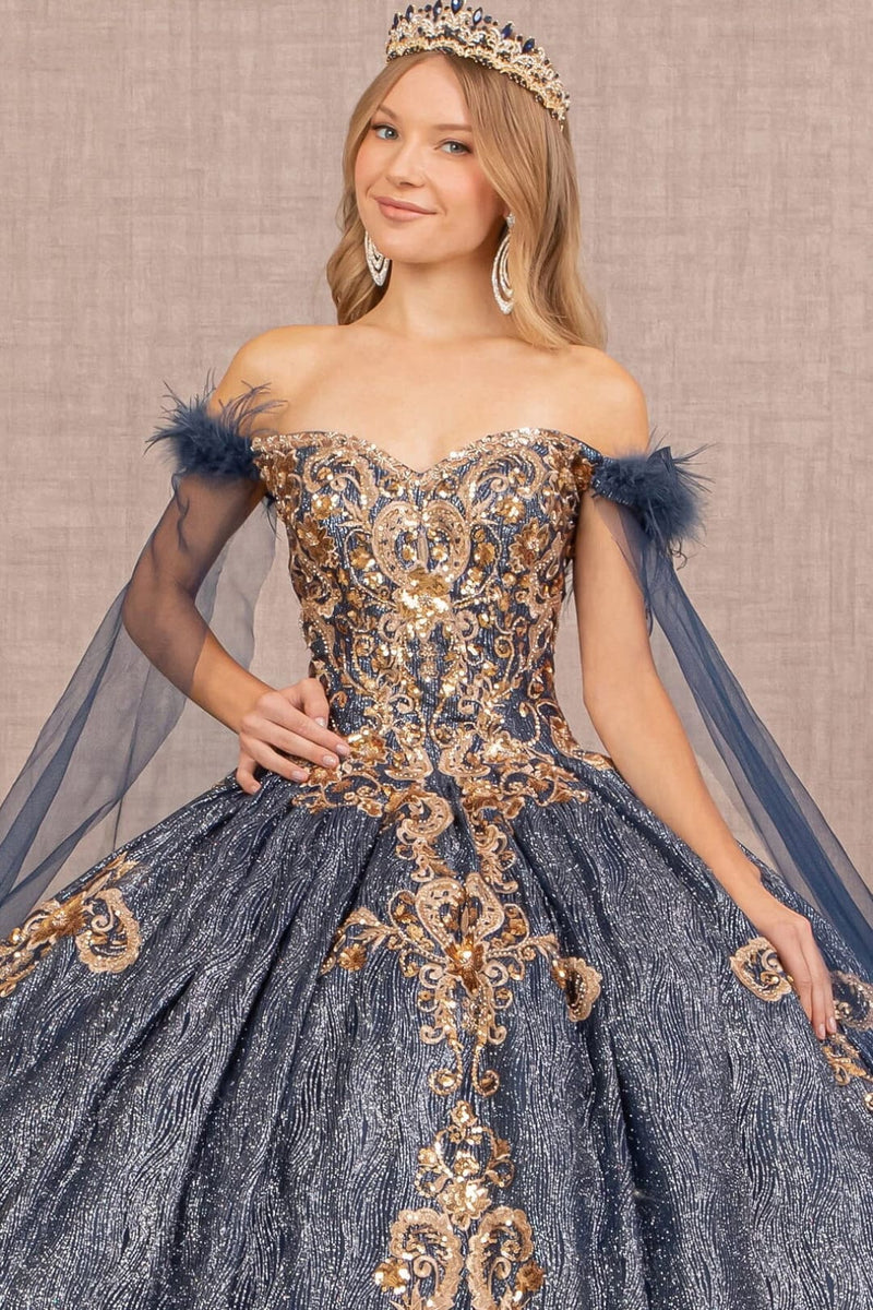 Metallic Ball Gown by Elizabeth KGL3107