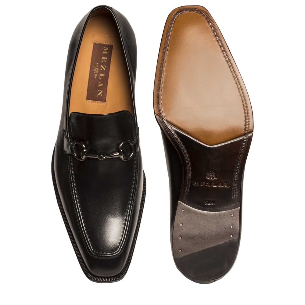 Mezlan Tours Black Calfskin Loafers – Horsebit Slip-On Dress Shoes (Size 10.5 Last Call)