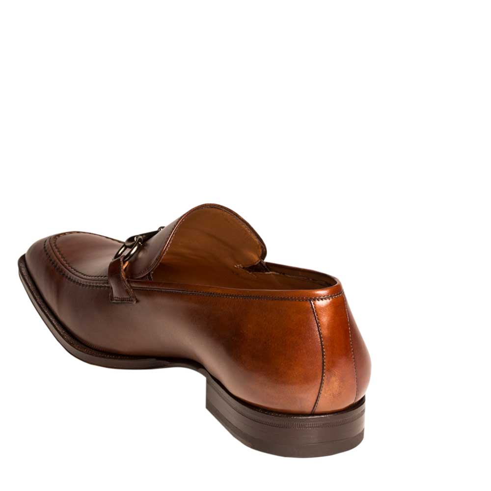 Mezlan Tours Cognac Calfskin Loafers – Horsebit Slip-On Dress Shoes (Size 10.5 Last Call)