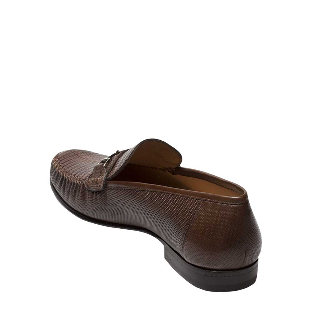 Mezlan Sileno Men’s Moccasin Loafer – Black Genuine Lizard Leather Dress Shoe, Handmade in Spain