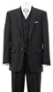 Harlem Nights Suits for Men - Milano 1920s Mens Black Pinstripe 3 Piece Suit Gangster Stripe 5702V10