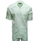 Mens Mint Linen Shirt and Pants Casual Outfit Set