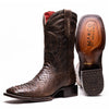 Marco Di Milano Missouri Brown Python Square Toe Cowboy Boots