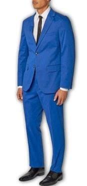 Mix And Match Suits Men's Suit Separates Wool Fabric French Blue Suit - AlbertoNardoniStore