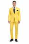 Mix and Match Suits Men's Two Button Yellow Suit Separate Any Size Jacket & Pants