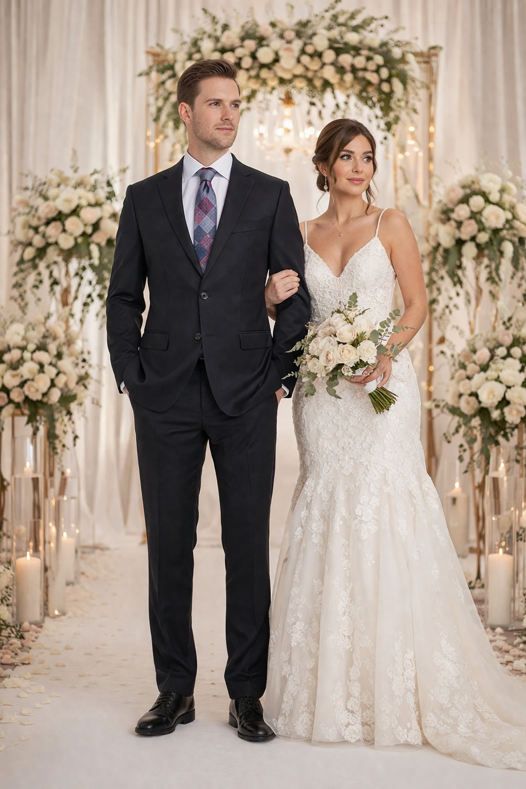 Mix And Match Suits Solid Black Men's Portly Fit Two Button Super 130s Suit Executive Fit Suit - Mens Portly Suit