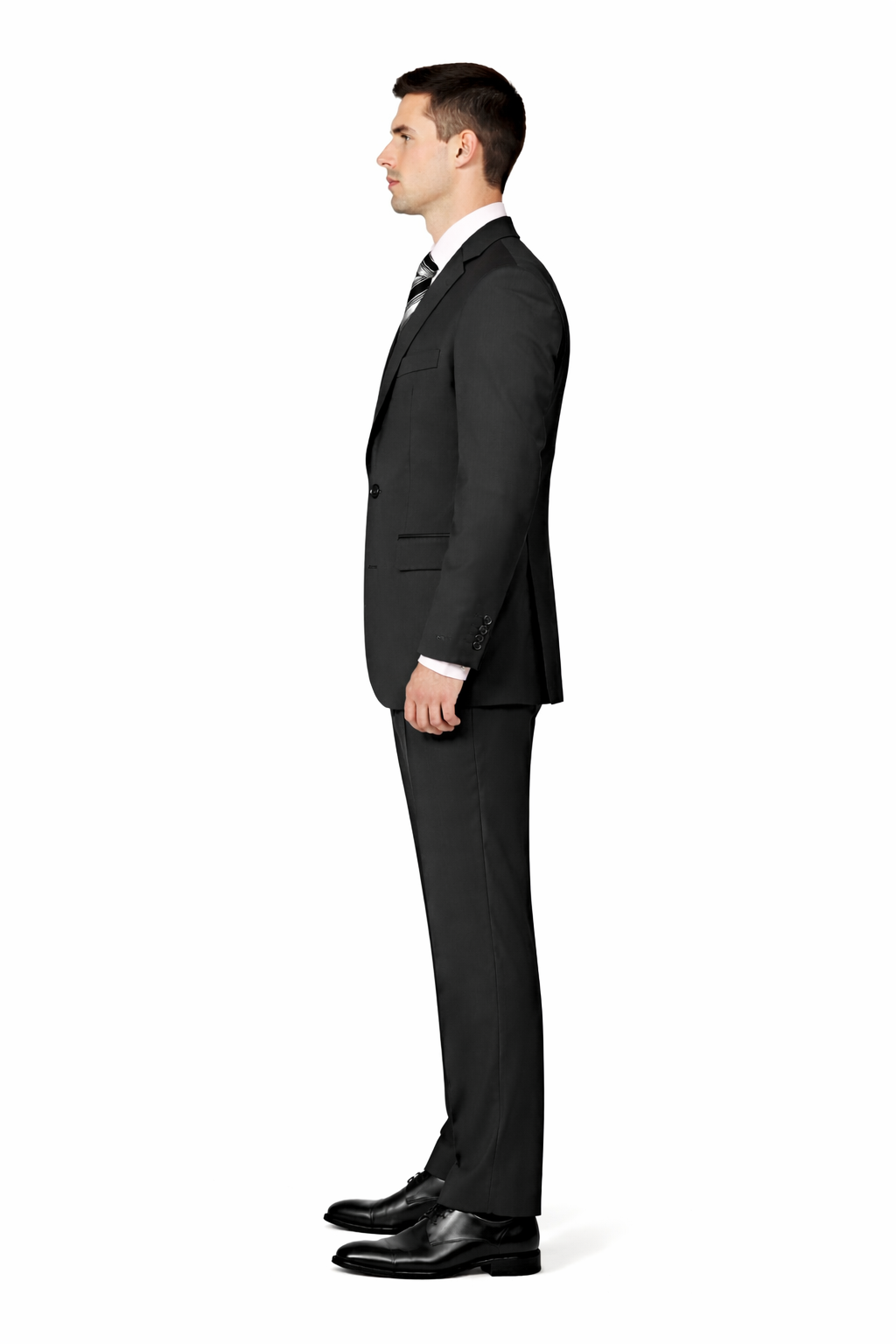 Mix and Match Suits Solid Black Quality Suit Separates, Total Comfort Any Size Jacket&Any Size Pants