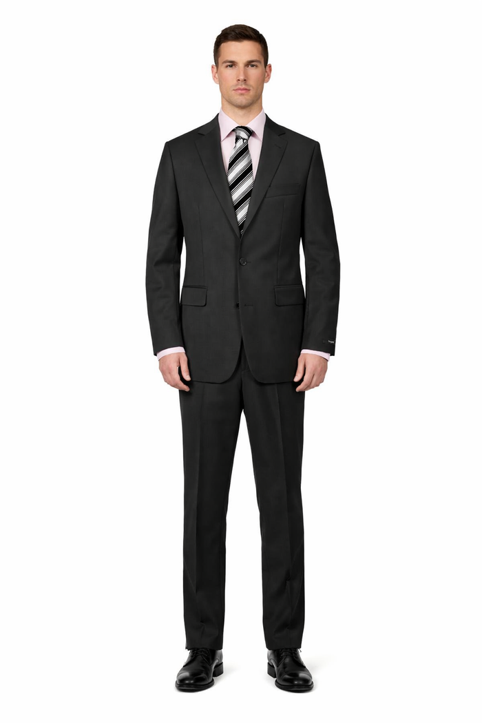 Mix and Match Suits Solid Black Quality Suit Separates, Total Comfort Any Size Jacket&Any Size Pants