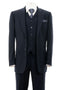 "Modern Fit Men's 2-Button Vested Navy Blue Suit"