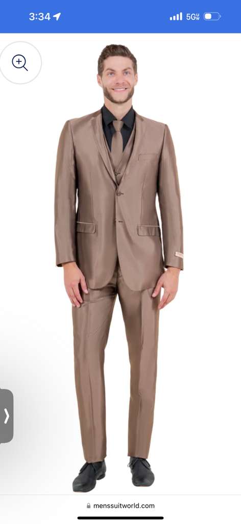 Men's Bronze Brown Mocco 3 Piece Suit Modern Formal Suit Set for Wedding, Prom and Business Events Light Brown Coffee Dark Tan | Alberto Nardoni Men's Bronze Brown Mocco 3 Piece Suit Modern Formal Suit Set for Wedding, Prom and Business Events Light Brown Coffee Dark Tan | Alberto Nardoni