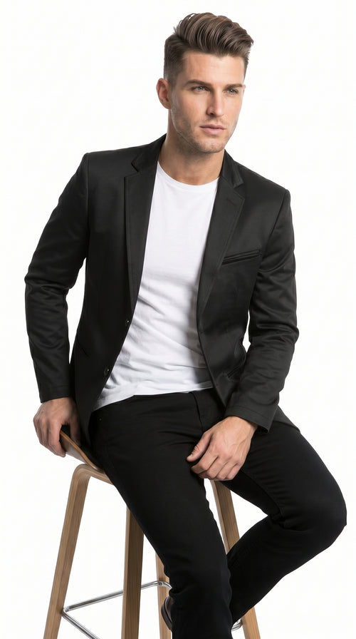Roberto Tapia Men’s Black Western Cowboy Blazer MON-2174, Saco Vaquero Charro Jacket