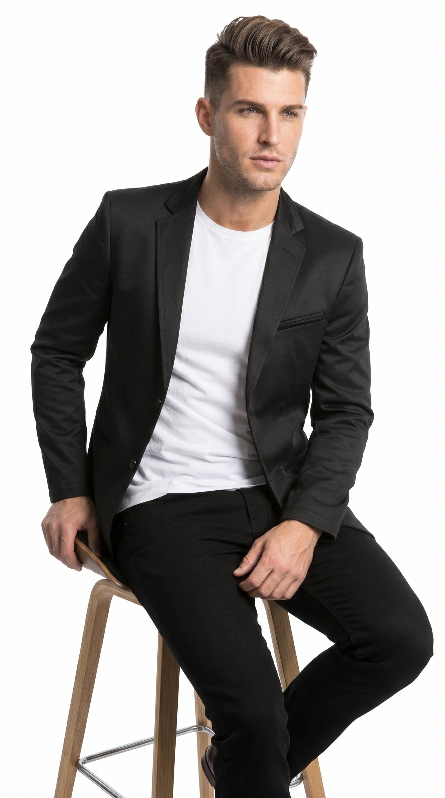 Roberto Tapia Men’s Black Western Cowboy Blazer MON-2174, Saco Vaquero Charro Jacket