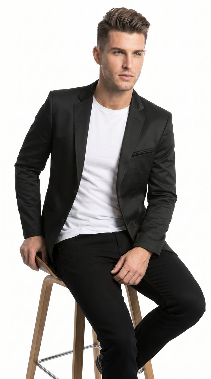 Roberto Tapia Men’s Black Western Cowboy Blazer MON-2174, Saco Vaquero Charro Jacket