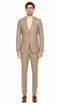 Modern Slim Fit Mens Suit – 2 Button Notch Lapel with U-Shaped Double Breasted Vest