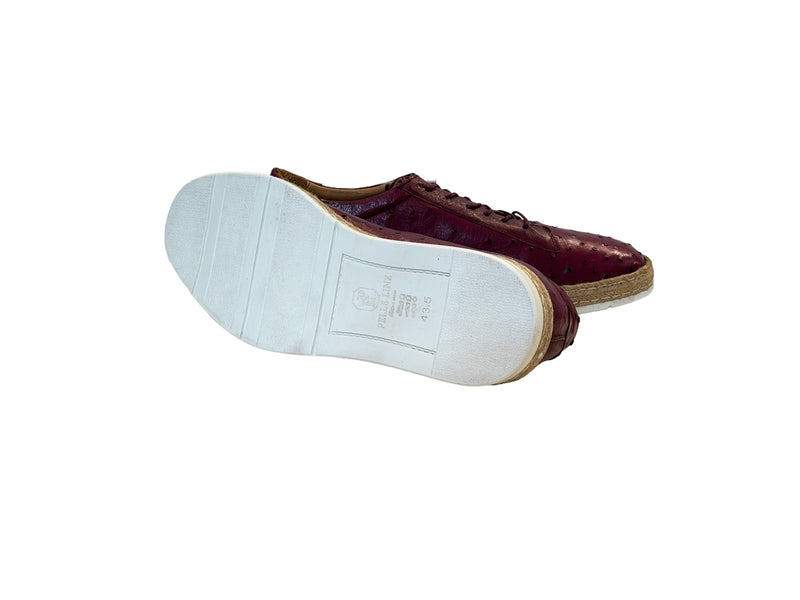 P0106 Monaco Genuine Ostrich Sport- Burgundy