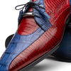 Marco Di Milano Moncalieri Navy & Red Dress Derby Oxfords