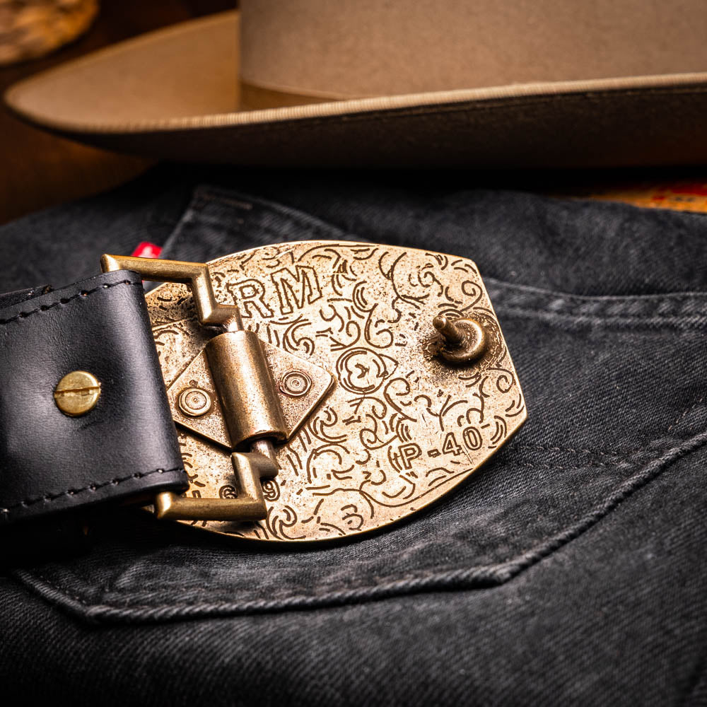 Marco Di Milano Montana Belt Black Leather Loafer