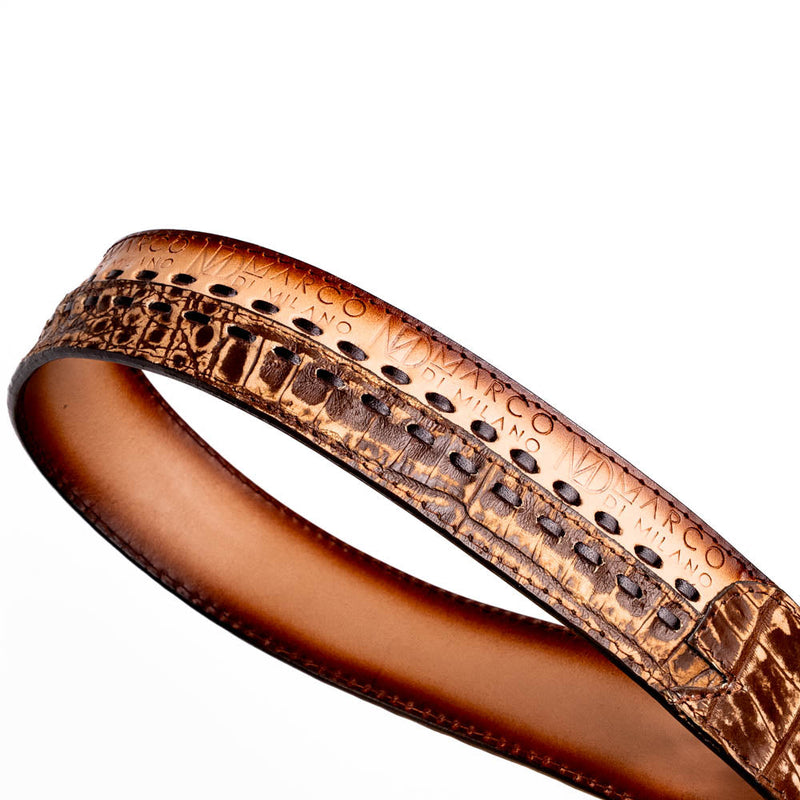 Marco Di Milano Montana Belt Loafer - Stone Brown Leather