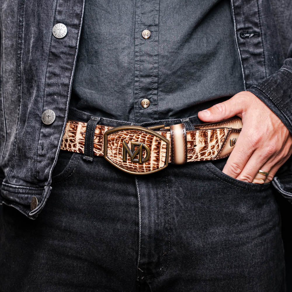 Marco Di Milano Montana Belt Stone Orix Leather Shoe