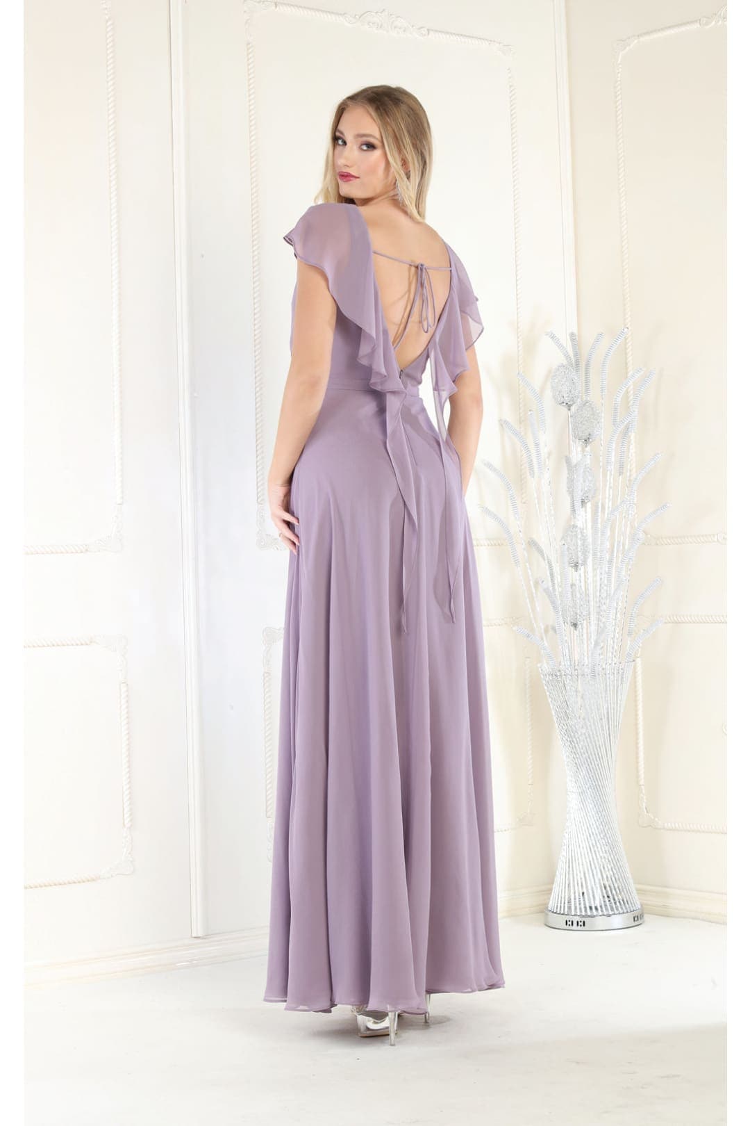 Plus Size Long Evening Gown Maxi Formal Dress for Women By May Queen MQ1917