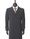 Mens Floor Length Coat Navy Blue Coat - AlbertoNardoniStore