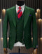 Green Double Breasted Suits - AlbertoNardoniStore