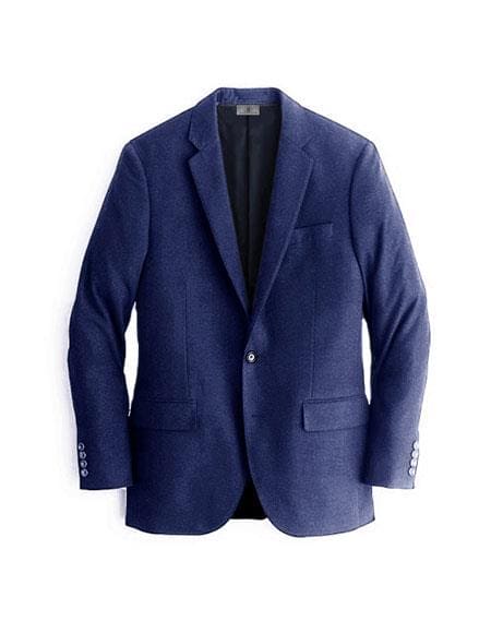 Navy Blue Mens Winter Blazer Cashmere and Wool Winter Fabric Sport Coat $99UP - AlbertoNardoniStore