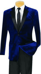 Navy Blue Prom Suit - AlbertoNardoniStore