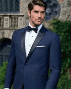 Navy Blue Prom Suit - AlbertoNardoniStore