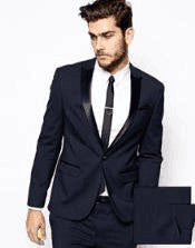 Navy Blue Prom Suit - AlbertoNardoniStore