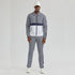 Walking Suit - Mens Houndstooth 2pc Navy Tracksuit