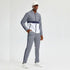 Walking Suit - Mens Houndstooth 2pc Navy Tracksuit