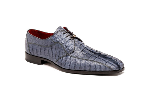 Marco Di Milano Cancun New Gray Caiman Crocodile Derby