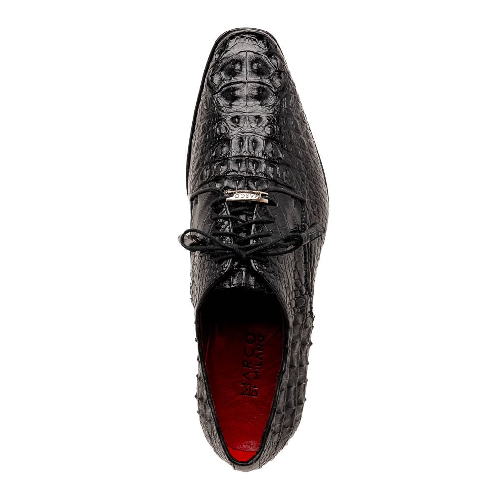 Marco Di Milano Nilo Nile Crocodile Derby Black