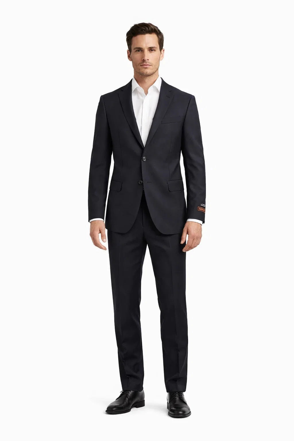 Novello Black, Modern Fit, Pure Wool Suit by Tiglio Luxe TIG1001