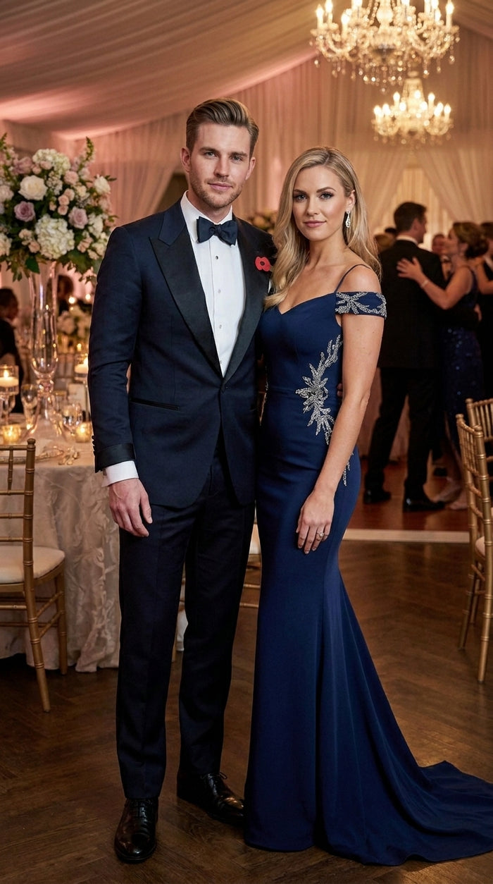 Daniel Craig Suit Midnight Blue Besom Two Pockets james bond Tuxedo