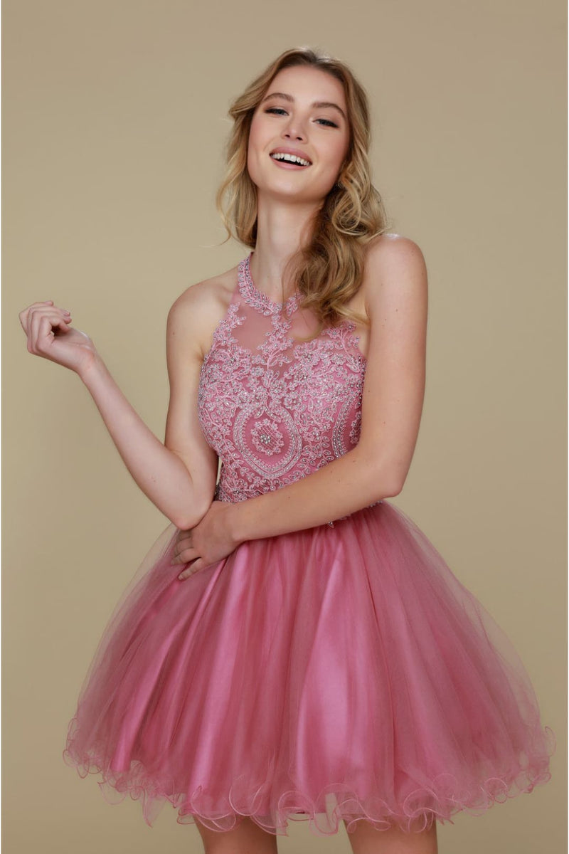 Nox Anabel B652 Rose Dama Quinceanera Dress in Rose