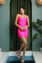 Nox Anabel T710 Fuchsia Dama Dress for Quinceanera Quince Outfit