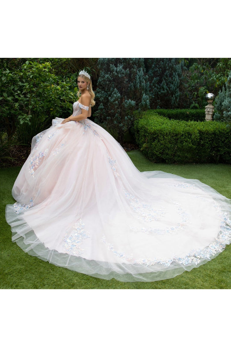 Off Shoulder Layered Ball Gown by GLS Gloria GL3596