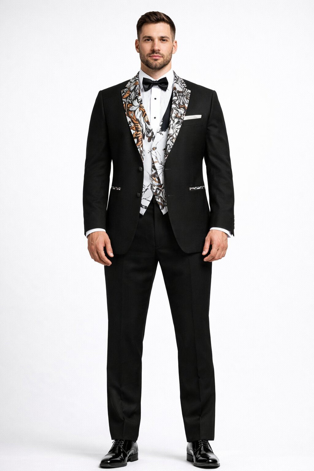 Army Green Tuxedo - Camouflage - Two Toned Vested Olive Camo Tuxedo