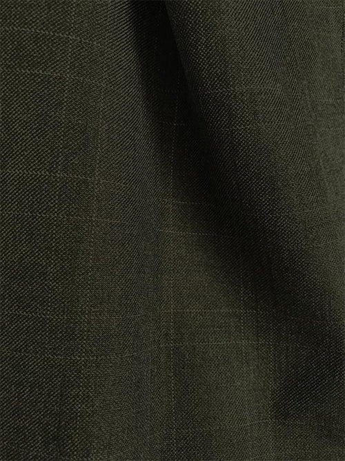 Olympia Collection - Glen Plaid Regular Fit Suit 3 Piece Olive