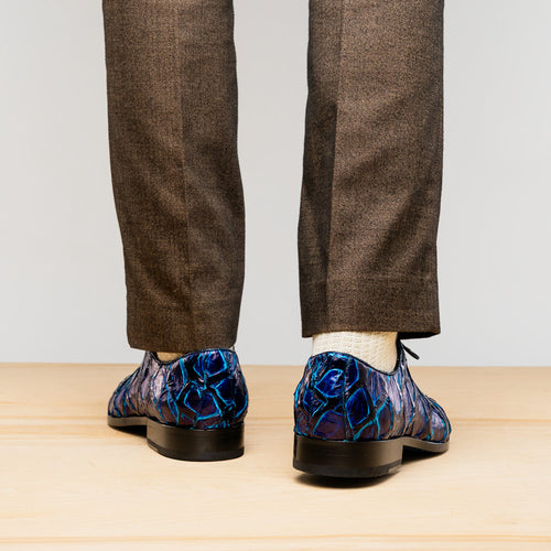 Marco Di Milano Olivieri - Royal Blue Leather Dress Shoe