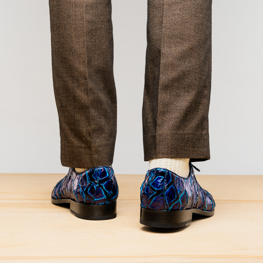 Marco Di Milano Olivieri - Royal Blue Leather Dress Shoe